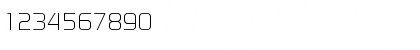 Download DigitalEF Light Font Numeric Preview