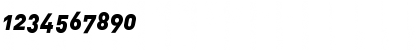 Download DIN-BlackItalicAlt Regular Font Numeric Preview