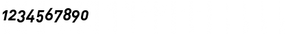 Download DIN-BoldItalicAlt Regular Font Numeric Preview