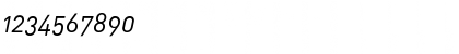 Download DIN-RegularItalicAlt Regular Font Numeric Preview