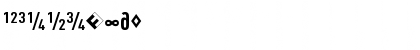 Download DINCond-BoldExpert Regular Font Numeric Preview
