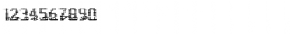 Download Display3DOTF Regular Font Numeric Preview