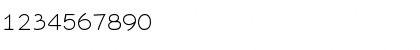 Download DraftsmanCasualF Regular Font Numeric Preview