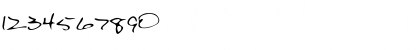 Download DS ScrawlC Regular Font Numeric Preview