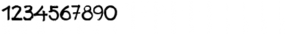 Download BrushedFat Becker Normal Font Numeric Preview