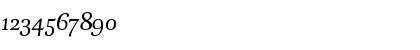 Download DTL Unico ST Italic Font Numeric Preview