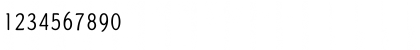 Download DundeeLightCond Regular Font Numeric Preview