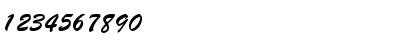 Download BrushScriptBT-Regular Regular Font Numeric Preview