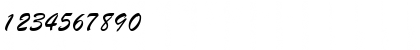 Download BrushScriptSW Light Font Numeric Preview