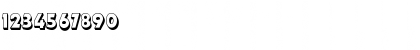 Download DynamoEF BoldShadow Font Numeric Preview