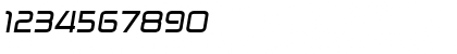 Download Zekton Ex Bold Italic Font Numeric Preview