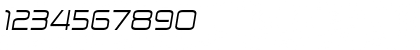 Download Zekton Ex Italic Font Numeric Preview