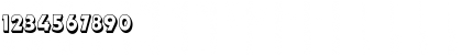 Download Dynamo Shadow Plain Font Numeric Preview