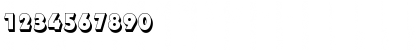 Download DynarShadow Regular Font Numeric Preview