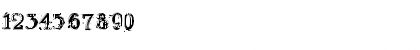 Download DZR MENTAL Regular Font Numeric Preview