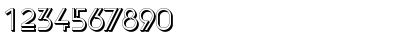 Download EdgeLineShadowC Regular Font Numeric Preview