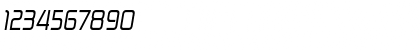 Download Zekton Rg Italic Font Numeric Preview