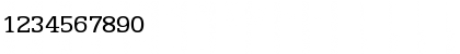 Download Egyptian AT Regular Font Numeric Preview
