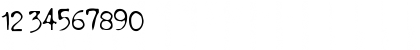 Download btd BeezWax Regular Font Numeric Preview