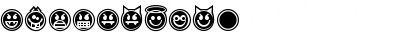 Download Emoticons Outline Regular Font Numeric Preview
