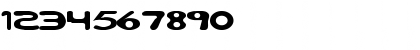 Download Bubble Wide Regular Font Numeric Preview