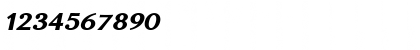 Download Enzia Black Italic Font Numeric Preview