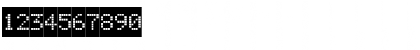Download Bubbledot Medium Font Numeric Preview