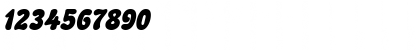Download BubbleSoft Italic Font Numeric Preview