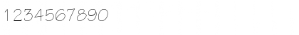 Download EskizTwoLightC Regular Font Numeric Preview