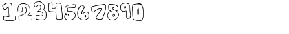 Download bubblii Regular Font Numeric Preview