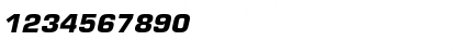 Download EurofontC Bold Italic Font Numeric Preview