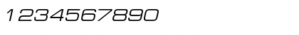 Download EurofontExtendedC Italic Font Numeric Preview