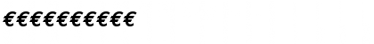 Download Euro Mono Bold Italic Font Numeric Preview