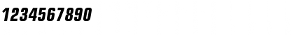 Download EuropeCond Bold Italic Font Numeric Preview