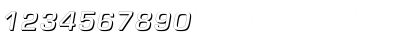 Download EuropeShadowC Italic Font Numeric Preview