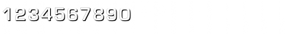 Download EuropeShadowC Regular Font Numeric Preview