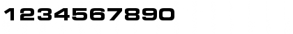 Download Eurostile Bold Extended #2 Font Numeric Preview