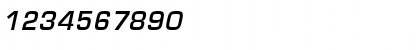 Download Eurostile Demi Oblique Font Numeric Preview