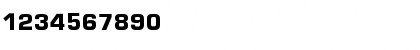 Download EurostileMonoEF Black Font Numeric Preview
