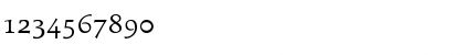 Download Exlibris Regular Font Numeric Preview