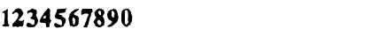 Download Facsimiled Bold Font Numeric Preview