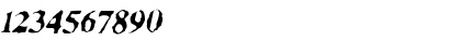Download Facsimiled Italic Font Numeric Preview