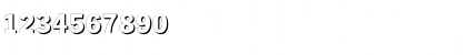 Download FagotCondShadowC Regular Font Numeric Preview