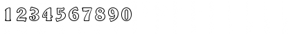 Download Fancy ExtendedOutline Font Numeric Preview