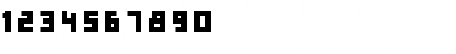 Download Bulky Pixels Regular Font Numeric Preview