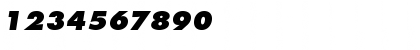 Download FavoritExtraBold Italic Font Numeric Preview