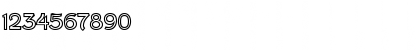 Download Fenwick Outline Regular Font Numeric Preview