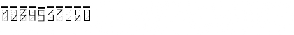 Download ZIPcode Regular Font Numeric Preview