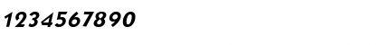 Download BullyNarrow Italic Font Numeric Preview