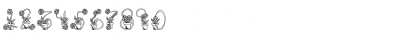 Download FlowerSketches Regular Font Numeric Preview